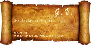 Gottstein Vazul névjegykártya